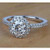 luxury halo diamond ring, 1.58 carat diamond engagement ring, VS1 clarity diamond ring, F color diamond jewelry, natural earth-mined diamond, brilliant cut halo ring, investment grade diamond ring, bespoke engagement jewelry, fine diamond halo ring, 14K white gold engagement ring, superior clarity diamond, collector's diamond jewelry, prestigious bridal ring, certified diamond engagement ring, sophisticated diamond halo ring