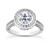 Madrid: Halo Old Miner Cut Diamond Ring .5.75ct Antique Round Diamond