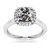 Isabella: Halo Ring With Old Mine Cut Diamond .5.75ct Center Stone