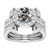 Vienna: Exquisite Halo Wedding Ring Set .10ct Old Miner, Marquise & Round Diamonds