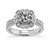 Florence: Exquisite Halo Wedding Ring Set .5ct Natural Round Old Mine Cut Diamonds