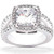 Victoria: Cushion Cut Diamond Halo Ring .4.25ct Center Diamond