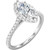 Vienna: Marquise & Round Diamond Halo Ring .2ct Natural Diamonds