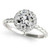 Victoria: Exquisite Halo Ring With Old Mine Cut Diamond .3.50ct Round Diamond