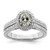 Vienna: Halo Engagement Ring .5.50ct Oval Old Miner Cut Diamond