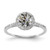 Madrid: Vintage .Inspired Halo Ring With Old Miner Diamond