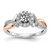 Victoria: Two .Tone Gold Halo Ring