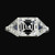 Isabella: Halo Ring With Asscher Diamond & Trillion Sapphire .6.25ct Ceylon Sapphire