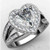 Isabella: Heart .Cut Diamond Halo Ring