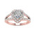 Isabella: Exquisite Heart Diamond Halo Ring .6.15ct Natural Diamonds