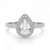 Isabella: Exquisite Halo Diamond Ring .2.50ct Pear