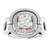 Madrid: Exquisite Double Halo Ring With Old Mine Cut Diamond .8ct Cushion Diamond