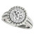 Madrid: Antique .Inspired Diamond Halo Ring