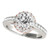 Victoria: Two .Tone Halo Ring