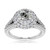 Victoria: Exquisite Double Halo Ring With Old Mine Cut Diamond .5.40ct Center Diamond