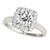Madrid: Vintage .Inspired Halo Ring With Rare Old Miner Diamonds