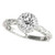 Florence: Vintage .Inspired Halo Ring With Old Miner Diamond Florence: Vintage .Inspired Halo Ring With Old Miner Diamond