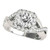 Victoria: Halo Ring With Old Mine Cut Diamond .4ct Center Stone