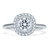 Madrid: Exquisite Double Halo Diamond Ring .1.75ct Round Cut Center