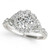Victoria: Halo Diamond Engagement Ring .1.50ct Round Brilliant Diamond