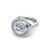 Vienna: Exquisite Halo Ring With Diamonds .2.06ct Round Brilliant Cut