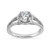 Madrid: squisito anello di diamanti alone .3.62ct rotondo diamante brillante