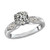 Florence: Exquisite Three .Stone Diamond Ring