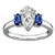 Madrid: Exquisite Three .Stone Ring With Old Cut Diamond & Sapphires Madrid: Exquisite Three .Stone Ring With Old Cut Diamond & Sapphires