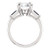 luksuriøs tre-steins diamantring, 2.30 karat diamantring, rund og baguett diamantsmykker, naturlig jordgruppet diamantring, høye smykker hvitt gull ring, skreddersydd diamantforlovelse ring, investeringsklasse diamant smykker, g fargediamant ring, fin diamond, en diamant, smykker, prestisjetunge hvitt gullring