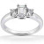 Victoria: Exquisite Three .Stone Diamond Ring