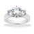 Victoria: Exquisite Three .Stone Diamond Ring
