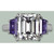 Constantine: Three .Stone Ring With Emerald