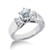 Victoria: Exquisite Three .Stone Diamond Ring