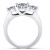 Luxe diamantring met drie stalen, 2,91 karaat diamant verlovingsring, VS1 centrum diamant, vvs1 zijde diamanten, f kleur diamant sieraden, natuurlijke aardmijn-gemineerde diamanten, ronde briljante gesneden diamantring, hoge sieraden ring, op maat gemaakte diamant ring, geavanceerde diamant ring, gecertificeerde diamantgroot