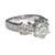 Rome: Luxurious Three .Stone Diamond Ring