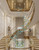 Aphrodite: Gold & Blue Floating Glass Chandelier | Luxury Modern Statement Ceiling Light | Rectangular & Round Designer Chandelier