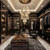 ambient lighting, LED chandelier, warm LED chandelier, integrated LED chandelier, glowing chandelier, refraction chandelier, sparkling chandelier, bubble chandelier, glass bubble chandelier, golden rings chandelier, asymmetrical rings chandelier, geometric chandelier,