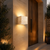 Wabi Sabi Outdoor Wall Light in Luxury Mediterranean Villa Entrance