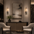Annalisa Luxury Marble Wall Lights in Boutique Hotel Lounge Interior
Pair of Annalisa designer marble LED wall lights framing contemporary artwork in an elegant hotel lounge, featuring warm brass accents, luxury furniture and refined hospitality interior design.