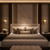 Serafina Luxury Bedside Wall Lights in Five-Star Hotel Bedroom
Pair of Serafina luxury art glass wall lights framing an upholstered hotel bed, providing warm ambient bedside lighting with textured glass and brass detailing in an elegant contemporary hotel suite.