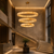Australia Alabaster Ring Chandelier – Grand Staircase & Foyer
Australia triple-ring alabaster chandelier suspended above a sweeping staircase in a grand architectural foyer. The warm illuminated alabaster rings and sculptural 150cm, 120cm and 90cm proportions create a striking feature for luxury hotels, entrance halls, stairwells and double-height commercial spaces.