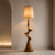 Nara Wabi Sabi Sculptural Floor Lamp – Organic Wood Effect Japandi Floor Light