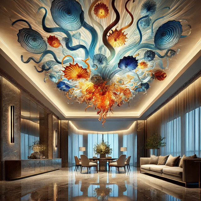 Chihuly Chandelier for Sale: Iconic Glass Sculptures for Art and Lighting Enthusiasts