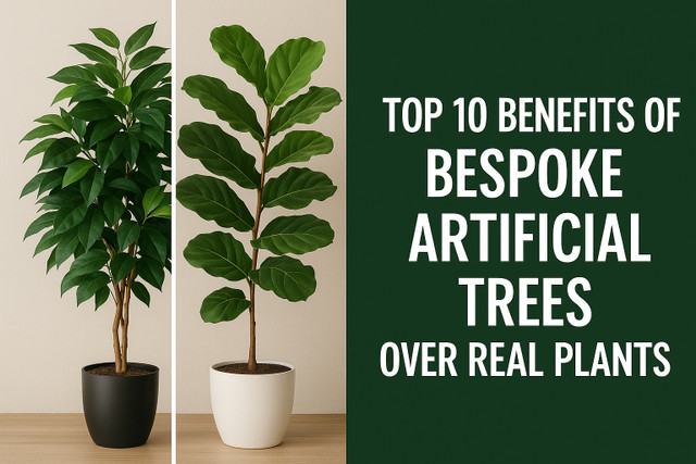 Top 10 Benefits of Bespoke Artificial Trees Over Real Plants