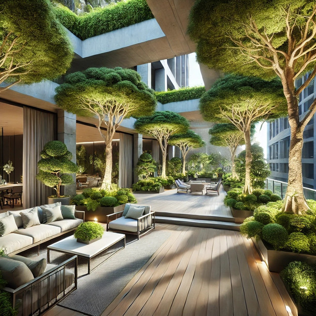Transforming Outdoor Spaces: How Artificial Trees Create Lush, Year-Round Environments