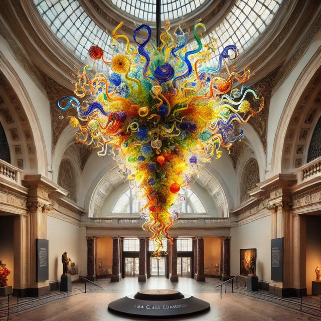 ​ V&A Glass Chandelier: A Masterpiece of Contemporary Art and Design