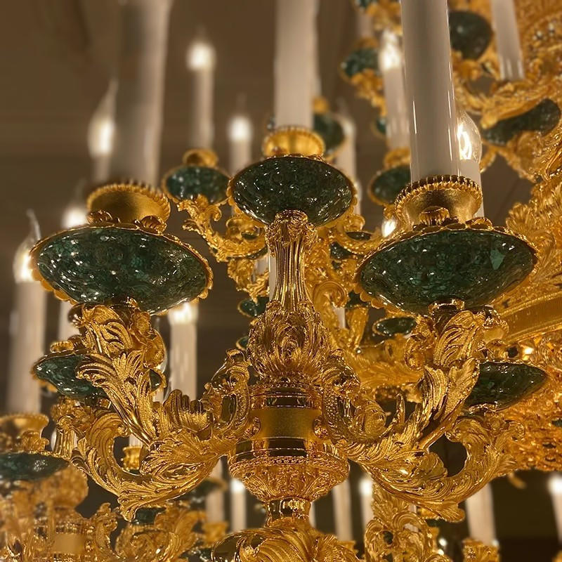 chandelierデスク Zeus Luxury Gold Hotel Chandelier - Traditional & Extravagant for