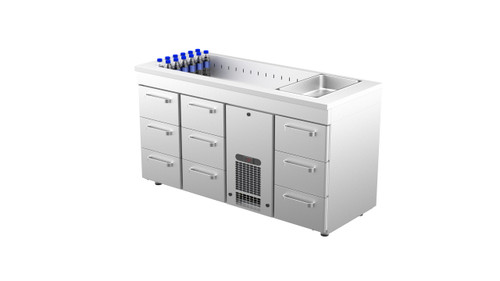 Kylmävetolaatikosto altaalla PAB 1609