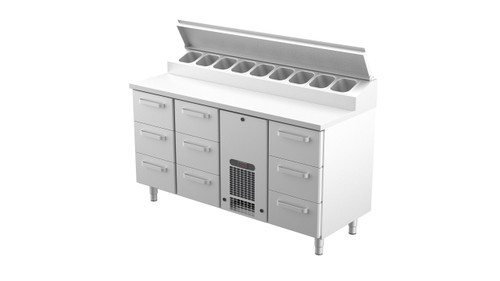 Kylmäkön työpöytä, Pizza prep. bench KLE1609