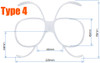 Dimensions of Goggles Insert - Type 4